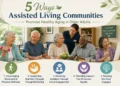 Older adults participating in healthy aging activities at an assisted living community